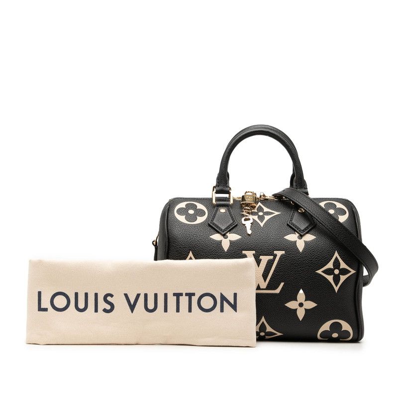 Louis Vuitton Monogram Empreinte Bicolor Speedy Bandouliere 25 2-Way Shoulder — view 6