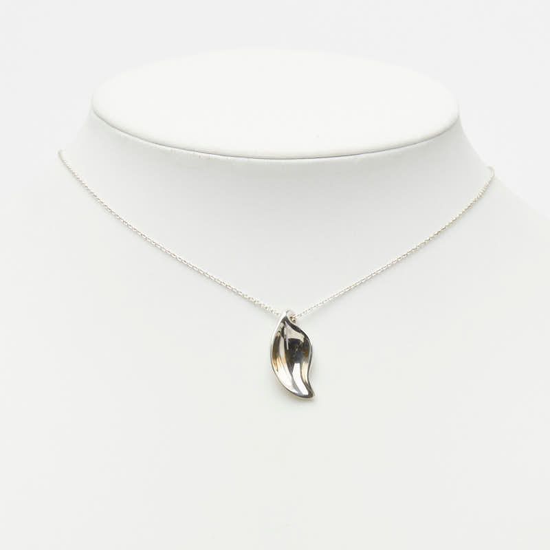 Tiffany & Co Leaf Motif Necklace Silver — view 7