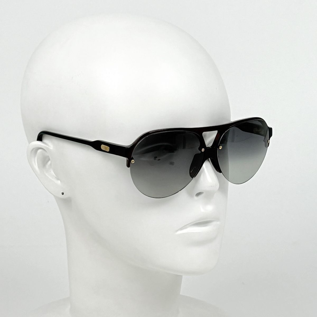 Louis Vuitton Logo Gradient Sunglasses Eyewear Acetate Bordeaux — view 5