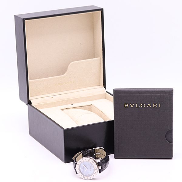 Bvlgari B-zero One Quartz Ice Blue Shell Dial Watch — view 5