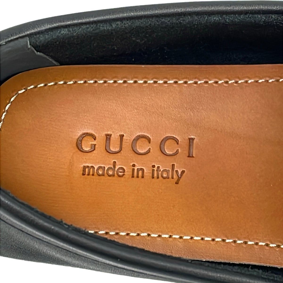Gucci Driving Shoes 9 Horsebit Black Leather — view 9