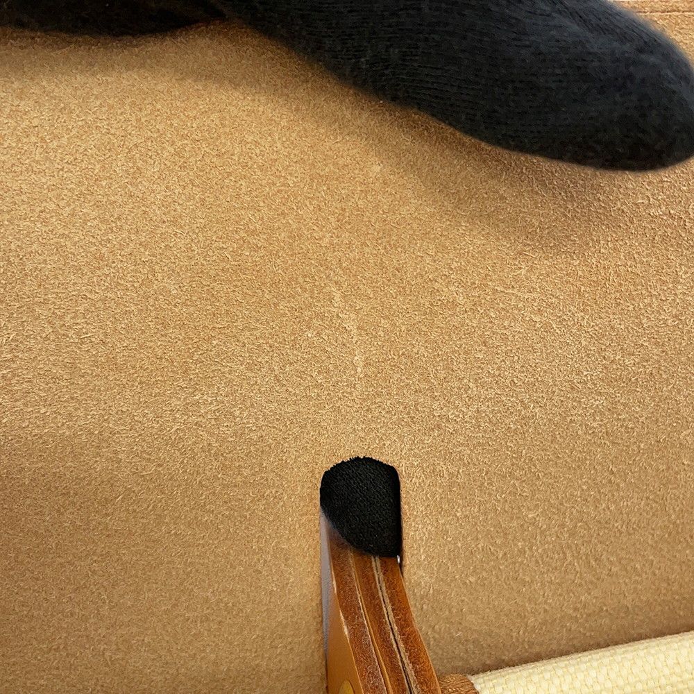 Hermes Herbag Zip PM le Tourne Beton Natural Sable Gold Toile Ash Vache Hunter — view 9
