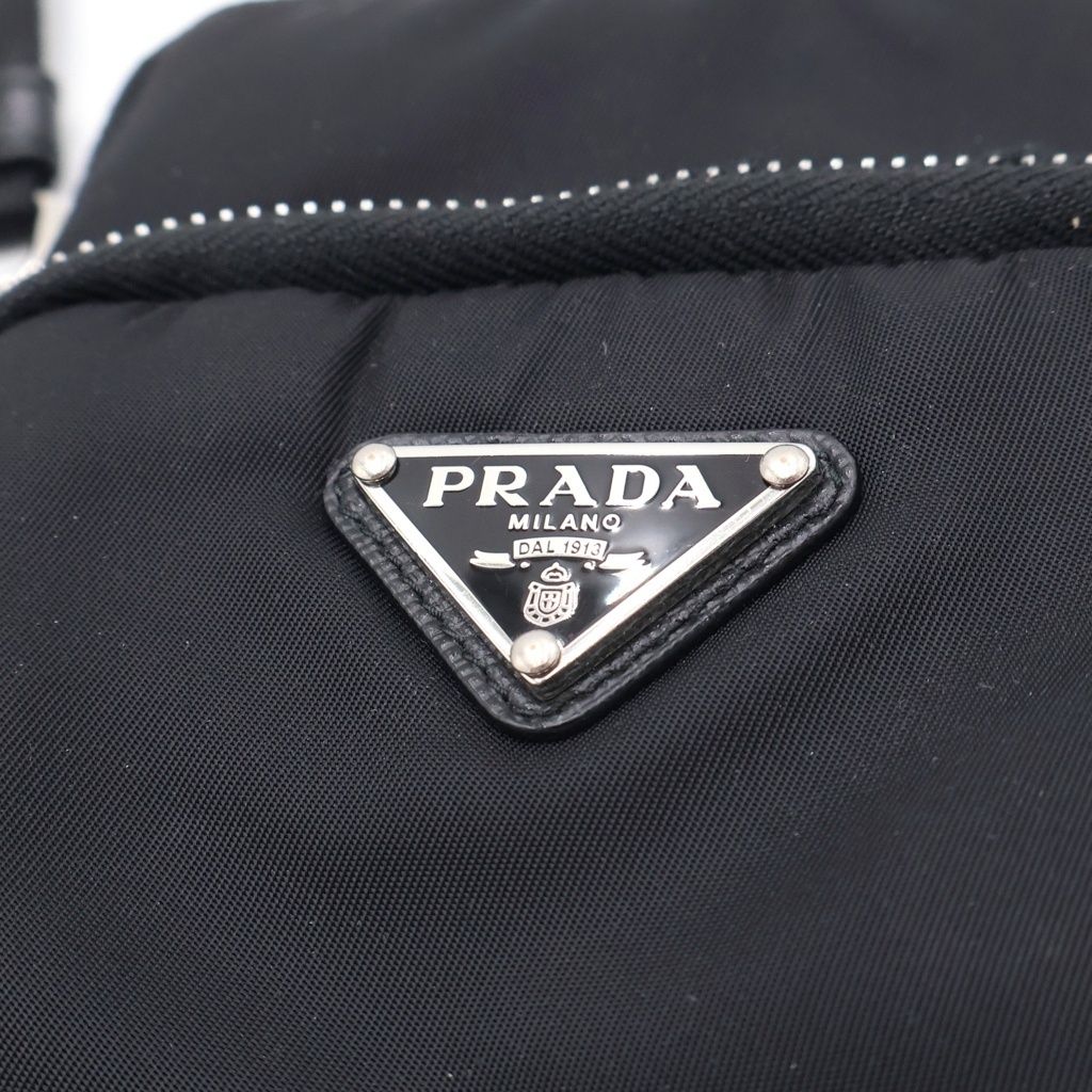 Prada Re-Nylon Phone Case Shoulder Pouch Black — view 6