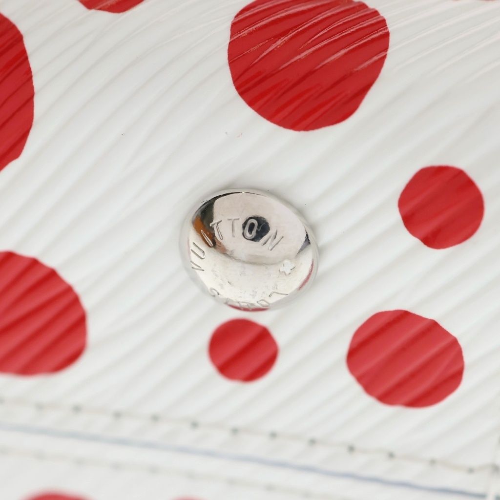 Louis Vuitton LV Yk Epi Cluny 2-Way Boston Bag White Red Leather Mini Silver — view 6