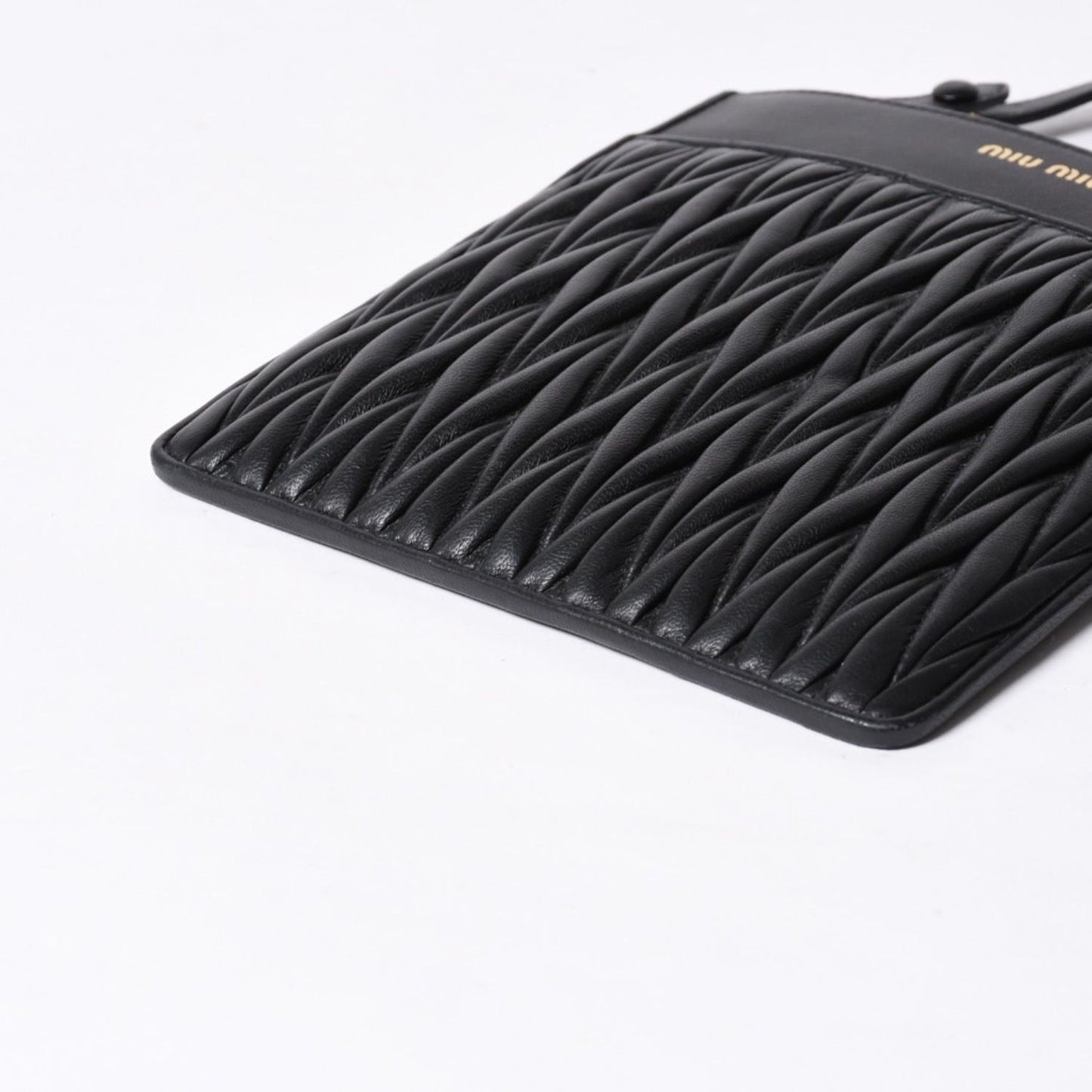 Miu Miu Shoulder Bag Black Crossbody Pochette Matelasse — view 8