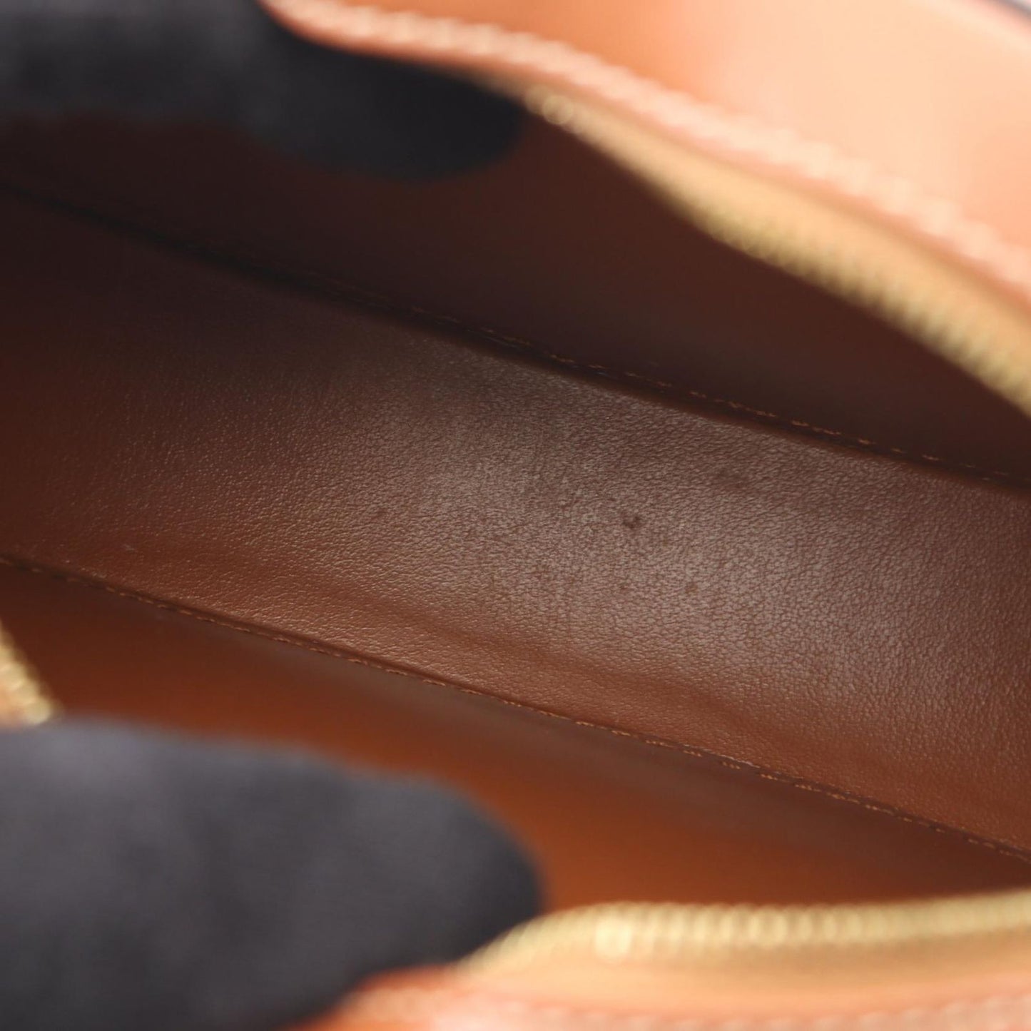 Celine Shoulder Bag Triomphe Oval Purse Cuile Brown Leather — view 7