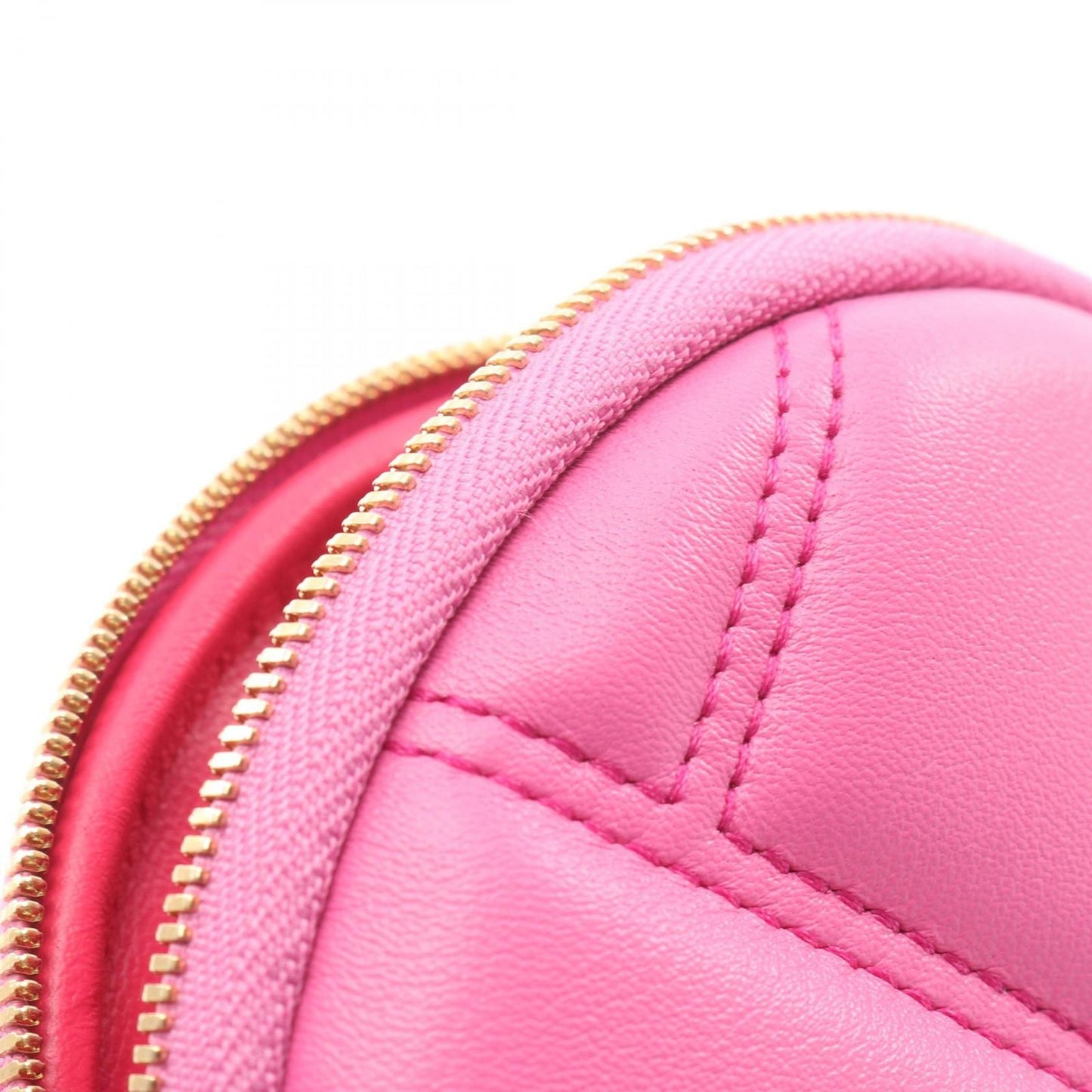 Bvlgari Shoulder Bag Serpenti Cabochon Mini Pochette Pink Leather — view 7