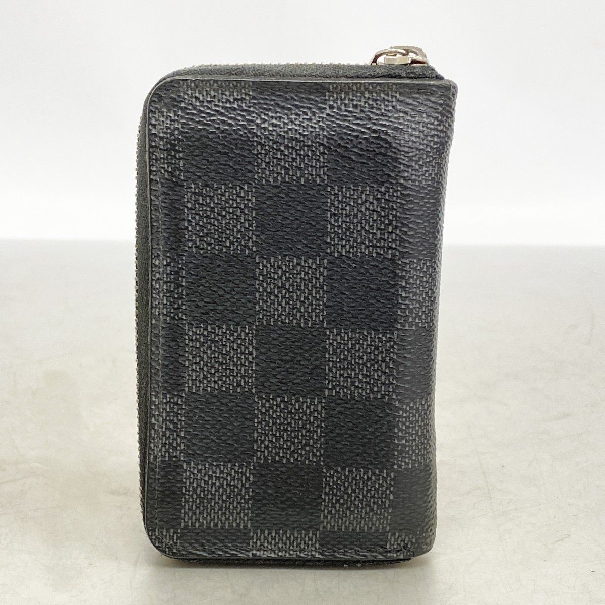Louis Vuitton Coin Case Damier Graphite Zippy Purse Black — view 9