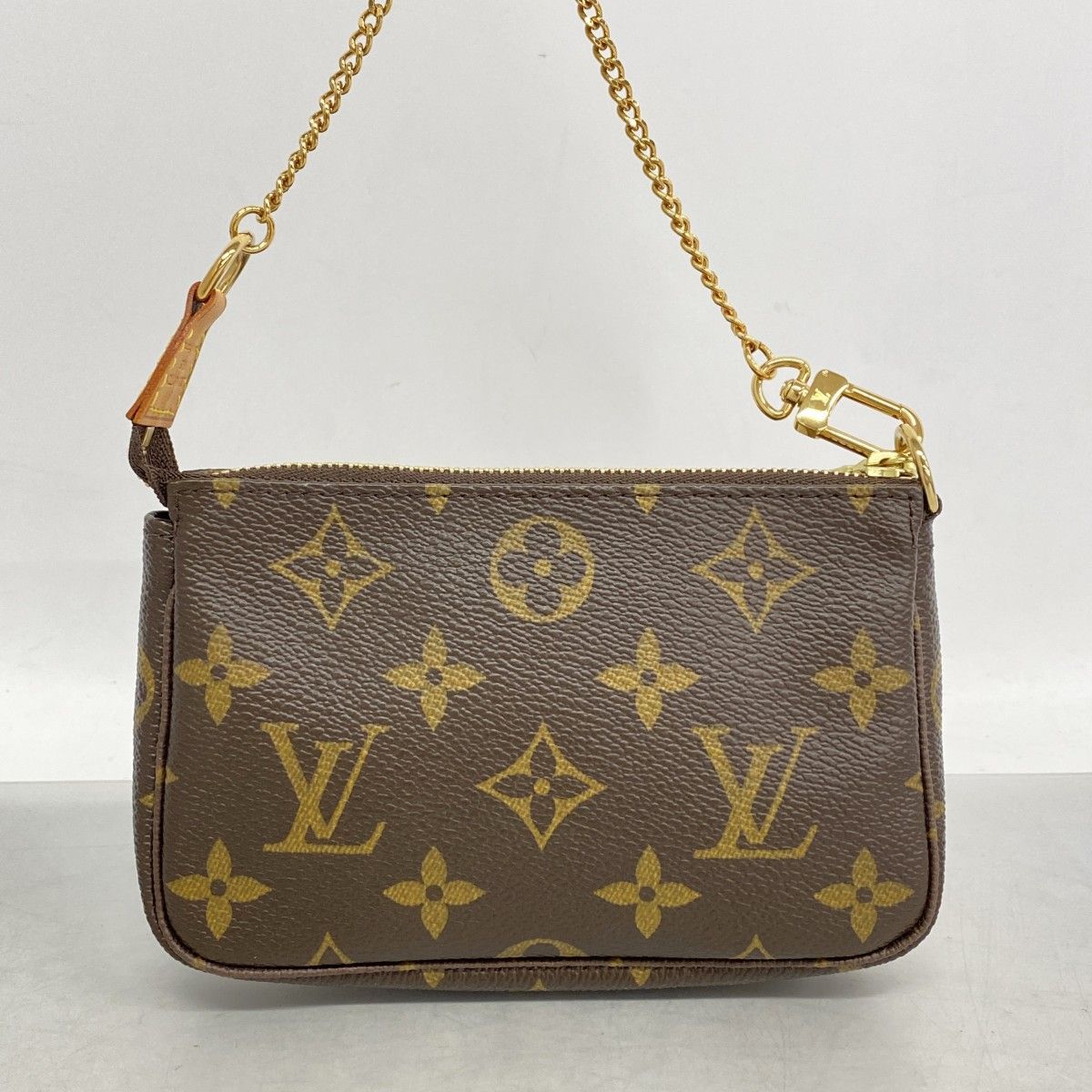 Louis Vuitton Pouch Monogram Mini Pochette Brown — view 6