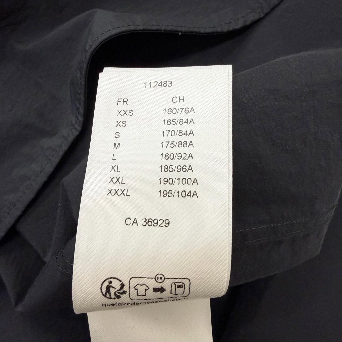 Louis Vuitton Embroidered Technical Cotton Zip Shirt Pullover Jacket Black XXL — view 9