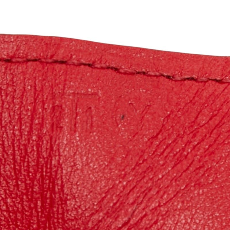 Hermes Levain Quatre Coin Purse le Jucazac Red Vo Garibaldi — view 9