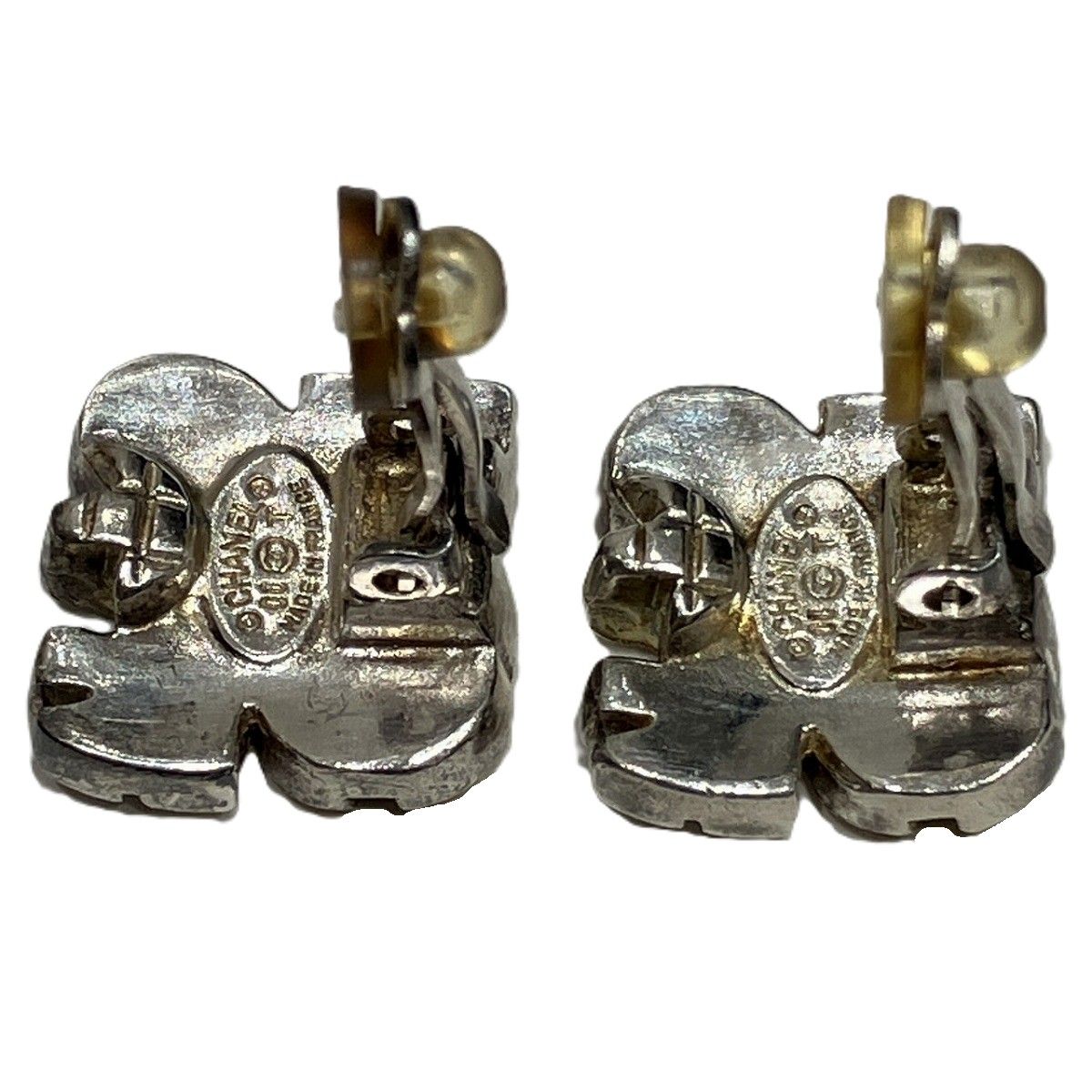 Chanel CC Logo Earrings Alloy — view 9