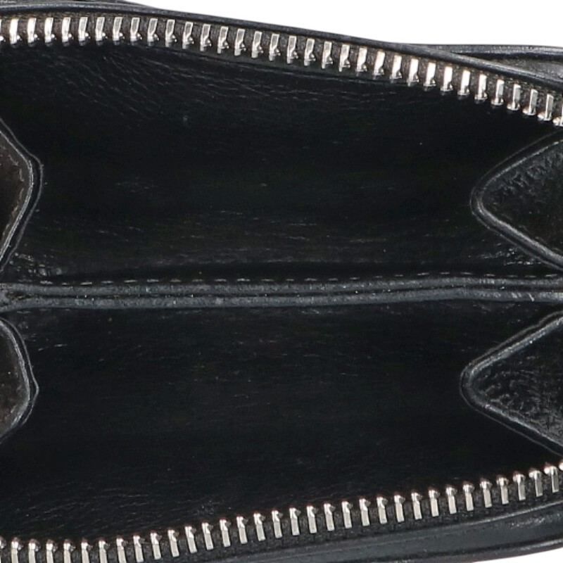 Chrome Hearts Coin Case Daga Round Zip Leather — view 3