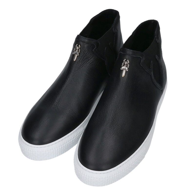 Chrome Hearts Daga Decoration Leather Sneakers — view 5