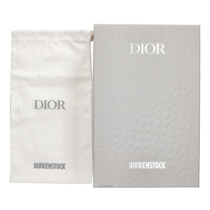 Dior Birkenstock Milano Rollaco Star Buckle Felt Sandals — view 5