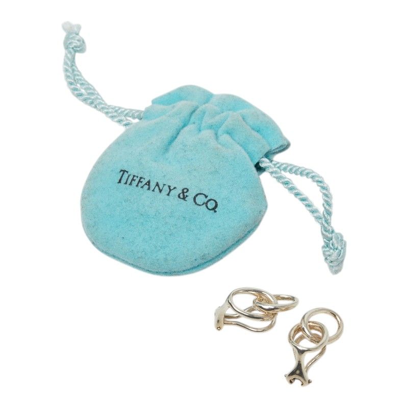 Tiffany & Co Double Loop Earrings Silver — view 6