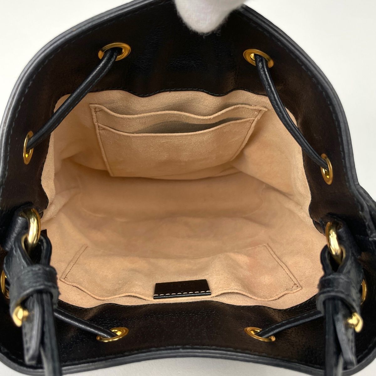 Gucci Ophidia Small Bucket Bag 2-Way Web Leather Black — view 7