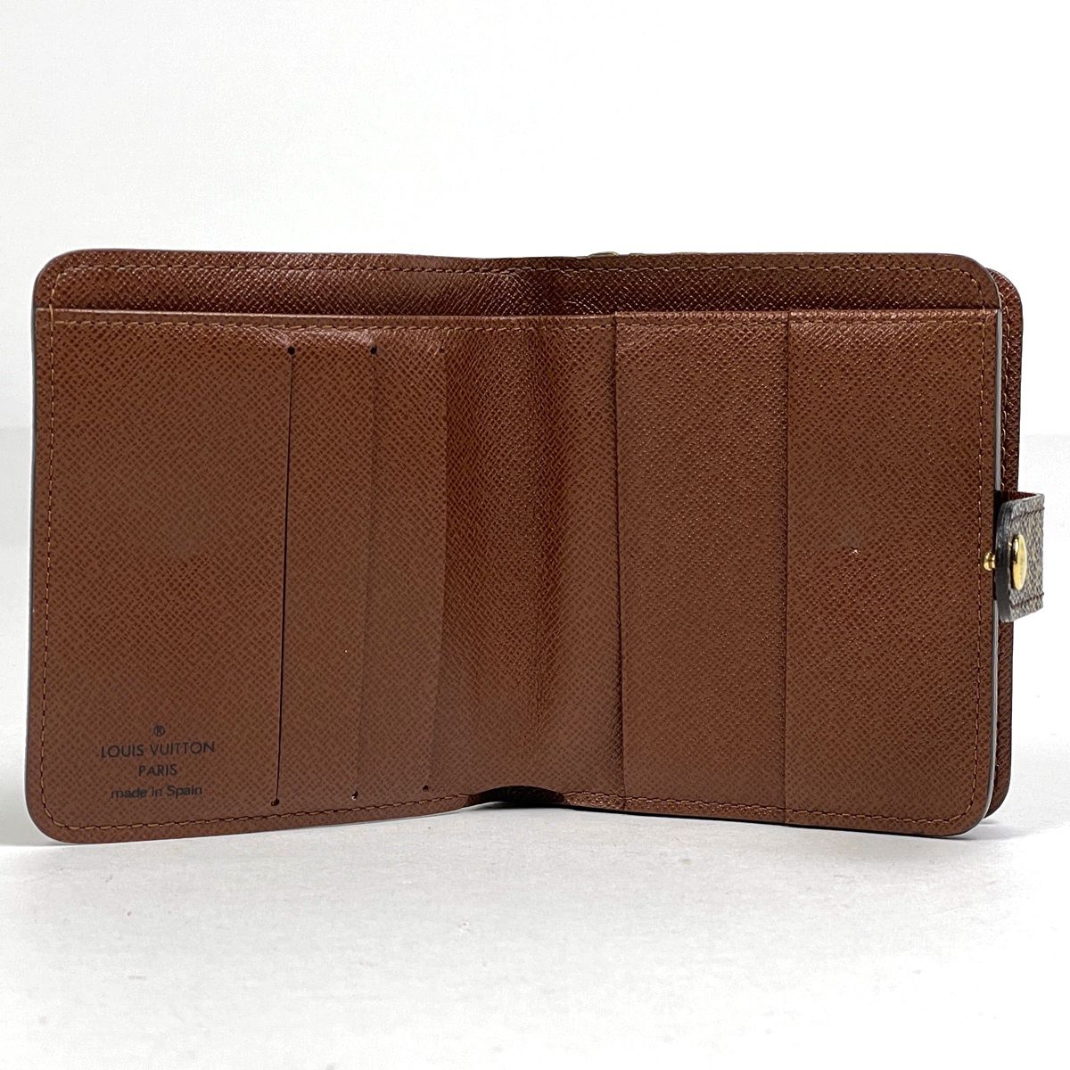 Louis Vuitton Compact Zip Bifold Wallet Monogram Brown — view 7