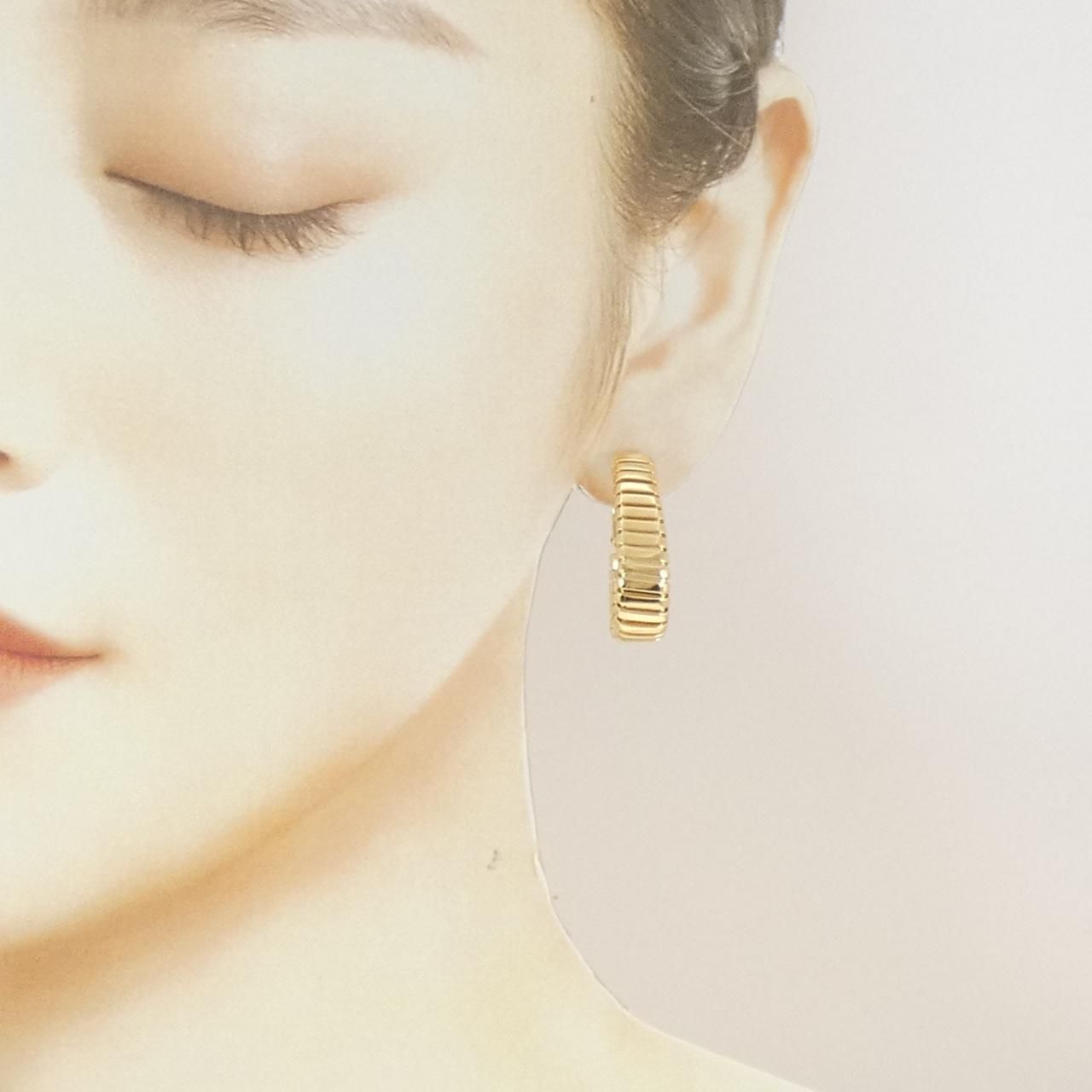 Bvlgari Tubogas Earrings Gold — view 4
