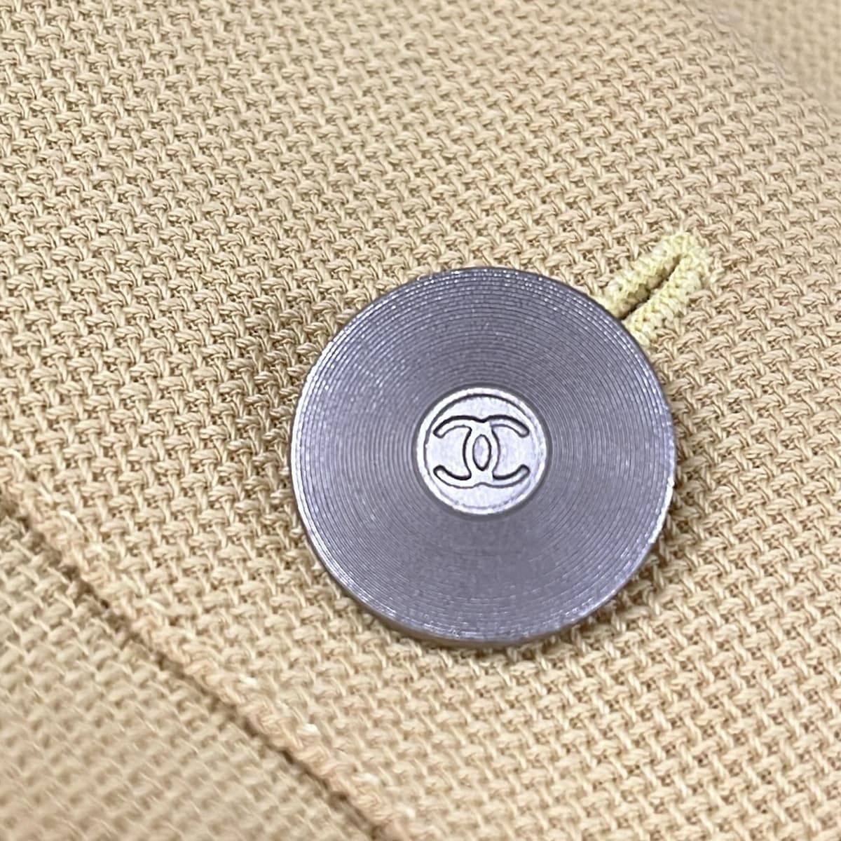 Chanel Jacket 36 S Yellow Spring Tailored Cotton — view 9