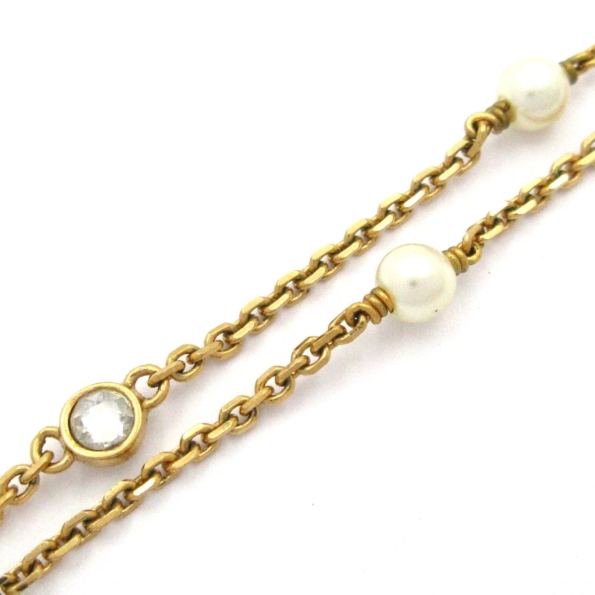 Dior Necklace Clair de Lune Gold CD Logo — view 7
