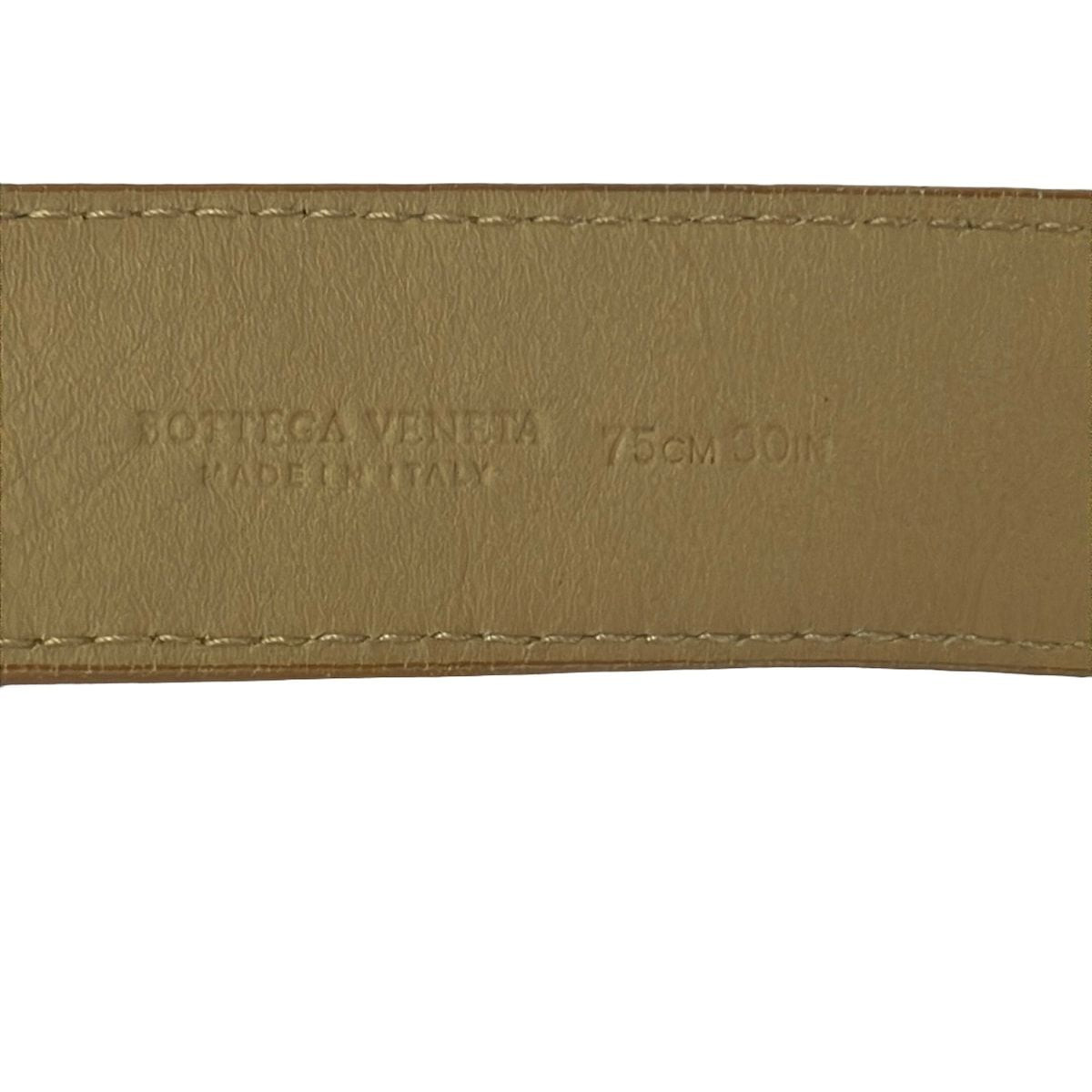 Bottega Veneta Belt 75 cm Beige Intrecciato Leather — view 4