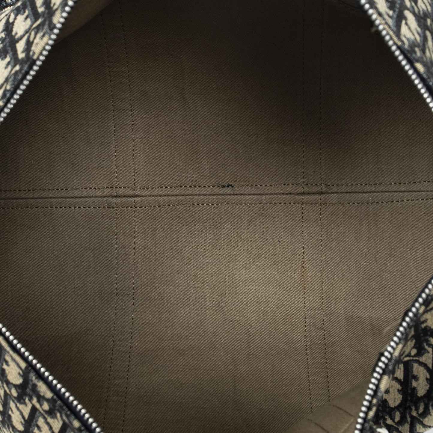 Dior Vintage Boston Navy Beige Trotter Pattern Canvas Shoulder — view 9