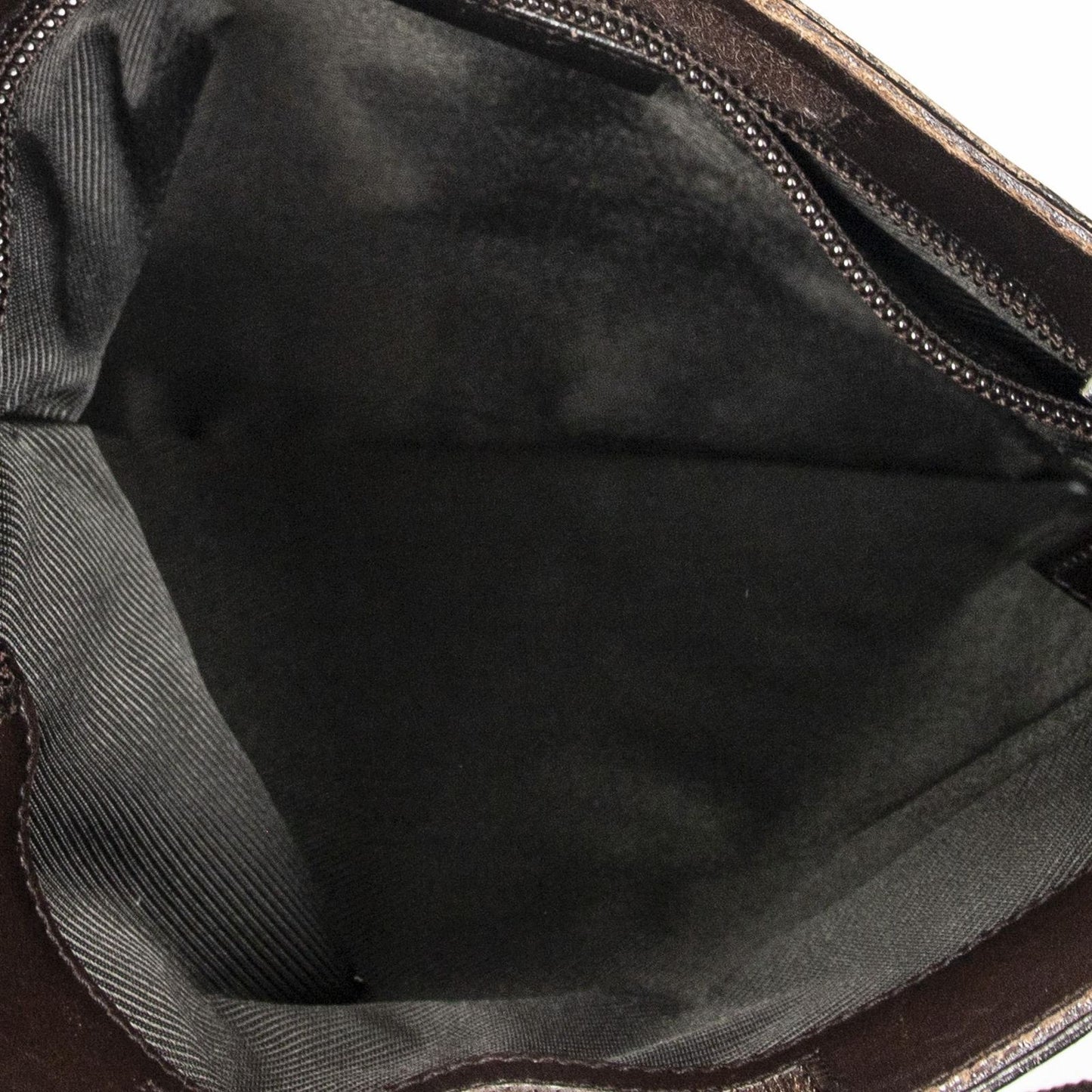 Gucci Small Messenger Dark Brown Beige GG Canvas — view 9