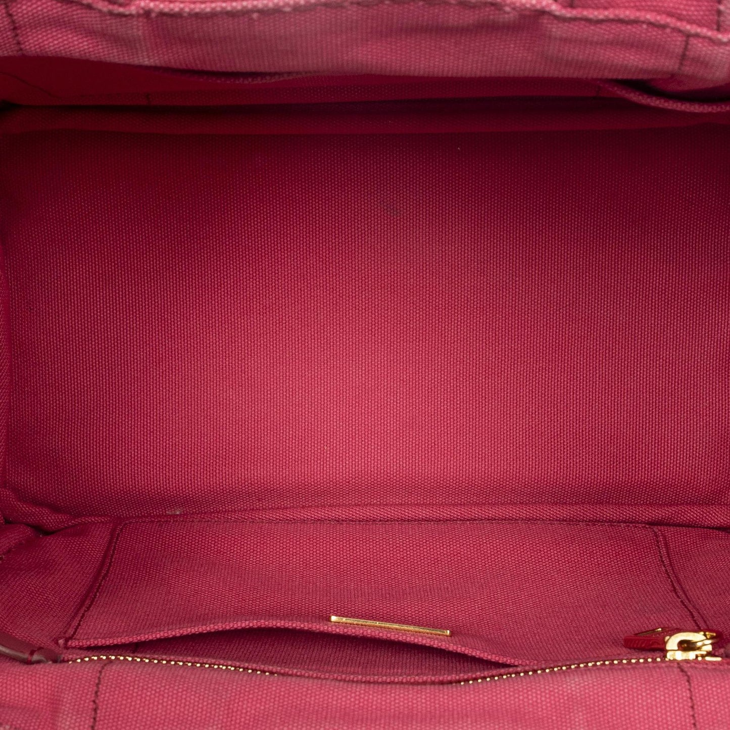 Prada Canapa Small Tote Fuchsia Pink Canvas — view 9