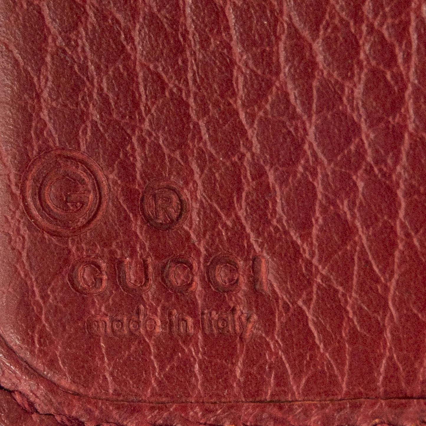 Gucci Compact Zip Bifold Wallet Red Beige GG Canvas — view 5