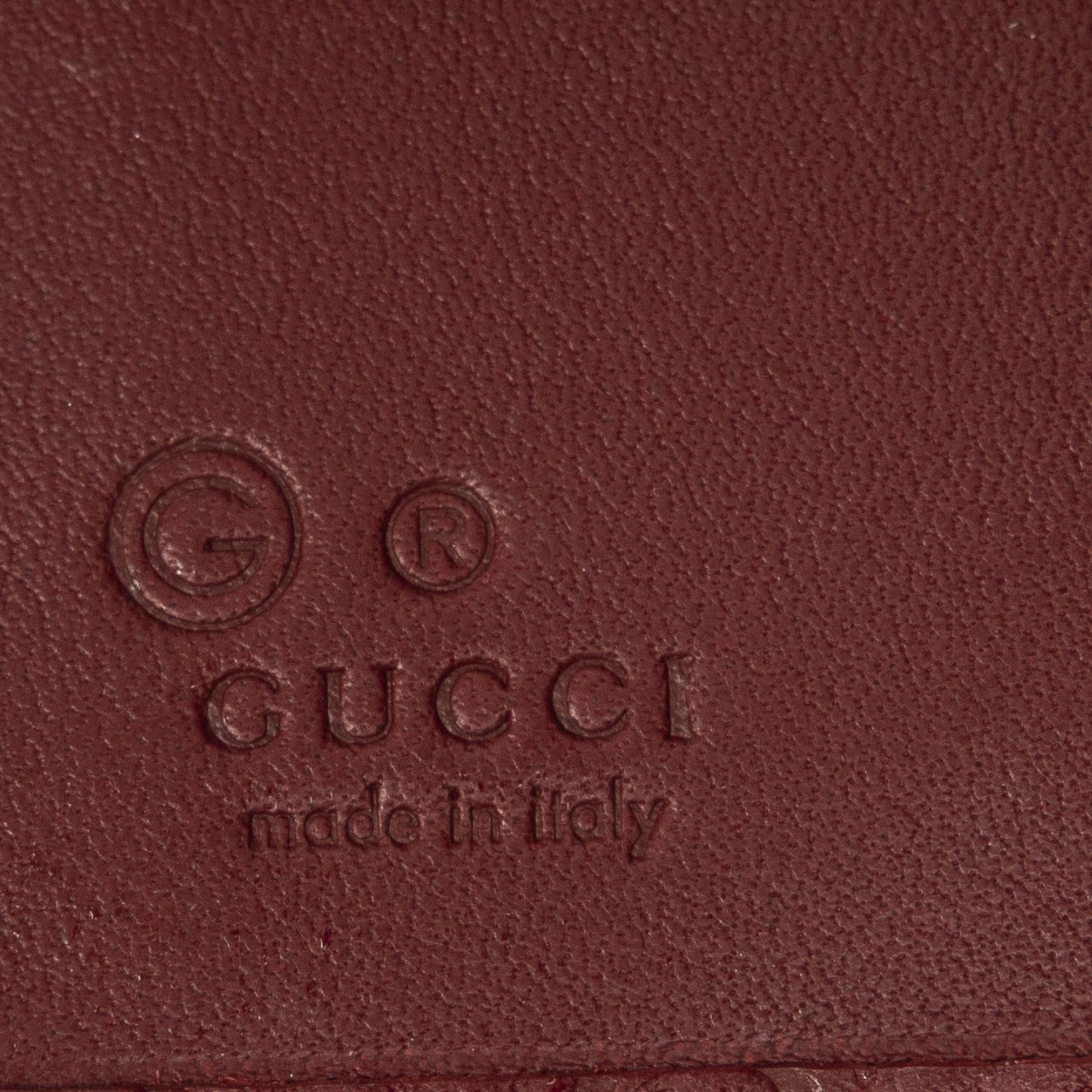 Gucci Compact Bifold Wallet Red Guccissima — view 5