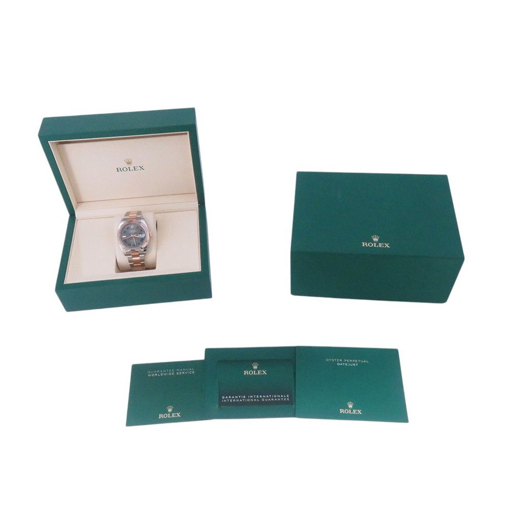 Rolex Datejust 41 SS 18k Pink Gold Watch Calf Dial — view 9
