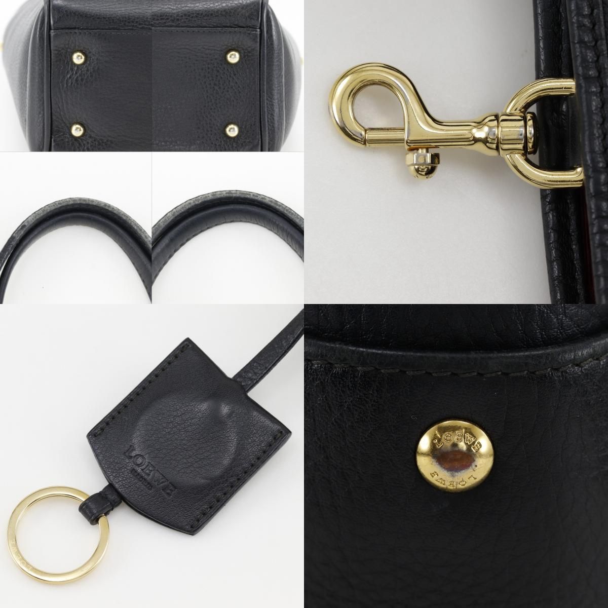 Loewe Heritage Leather Black Tote — view 9