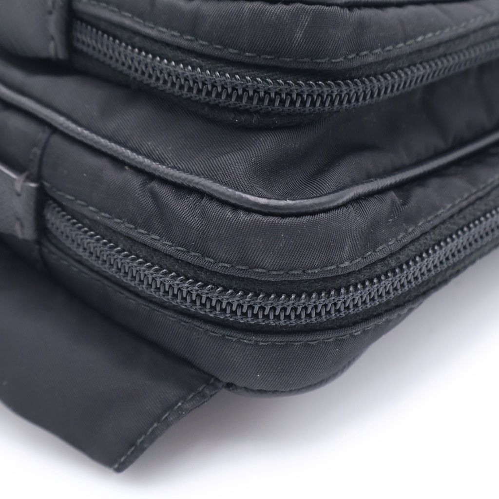 Prada Triangle Logo Belt Bag Black — view 6