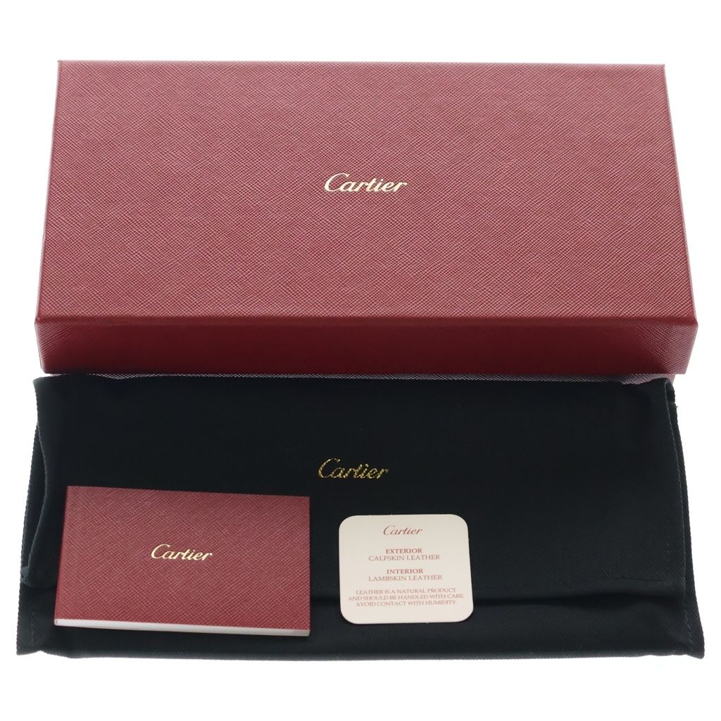 Cartier Wallet C de Cartier with Flap Calfskin Black — view 6