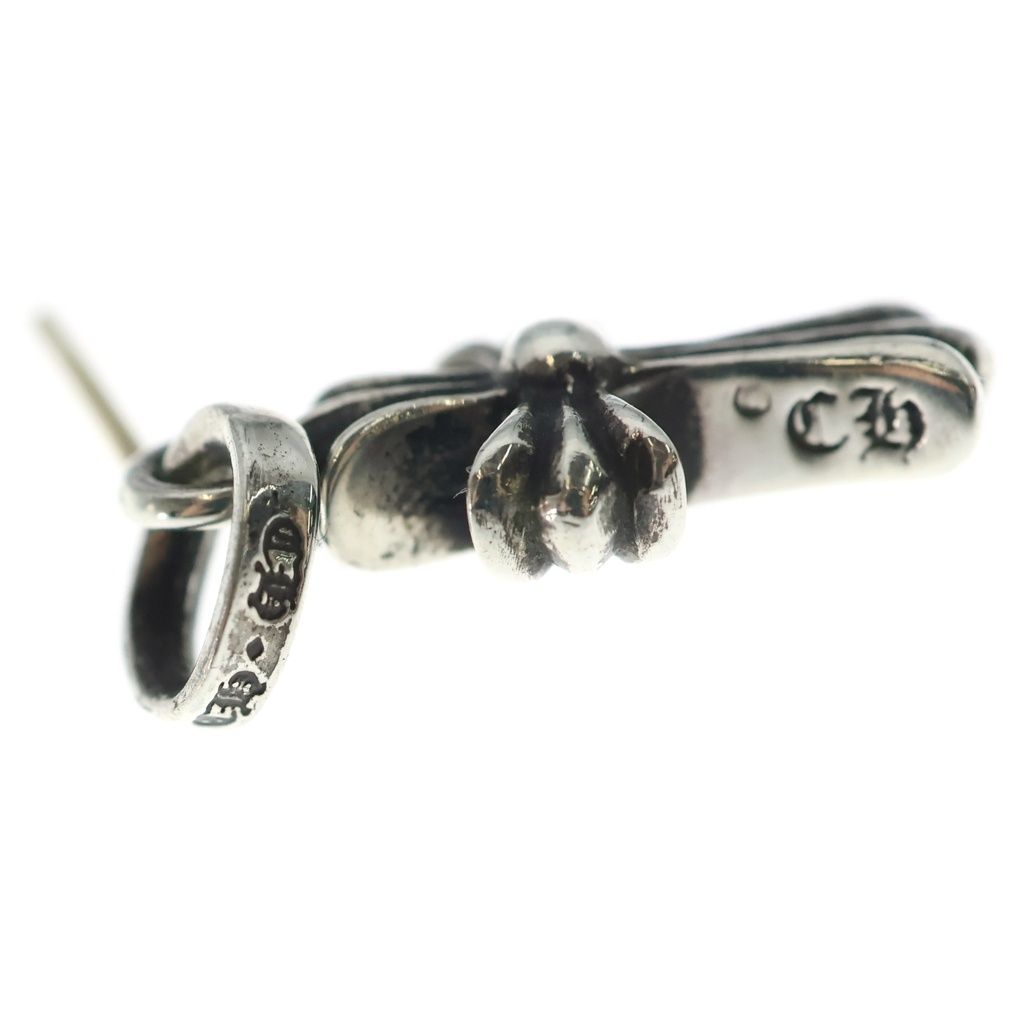 Chrome Hearts Bby Pprchn Baby Fat Cross Drop Earrings Silver — view 6