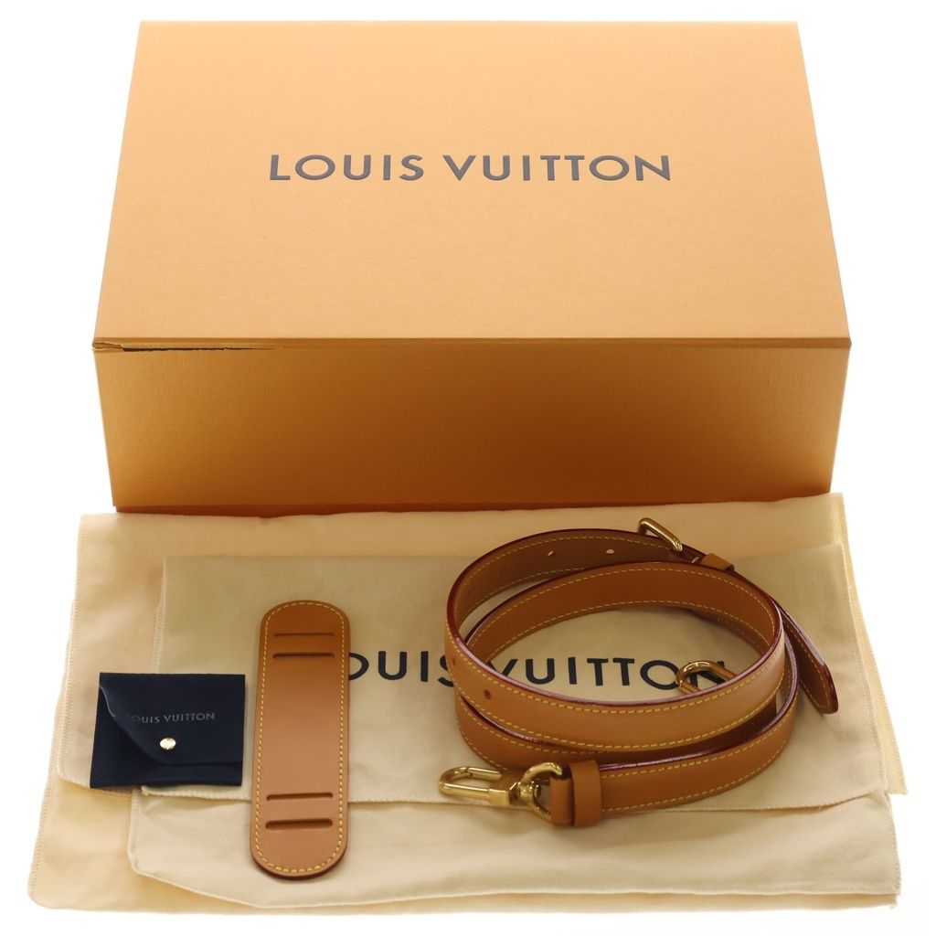 Louis Vuitton Monogram Danube Mini Shoulder Bag Brown Leather Gold — view 6