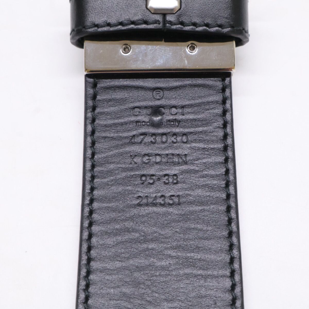 Gucci Kgdhn Reversible Leather with Interlocking Buckle Belt — view 7