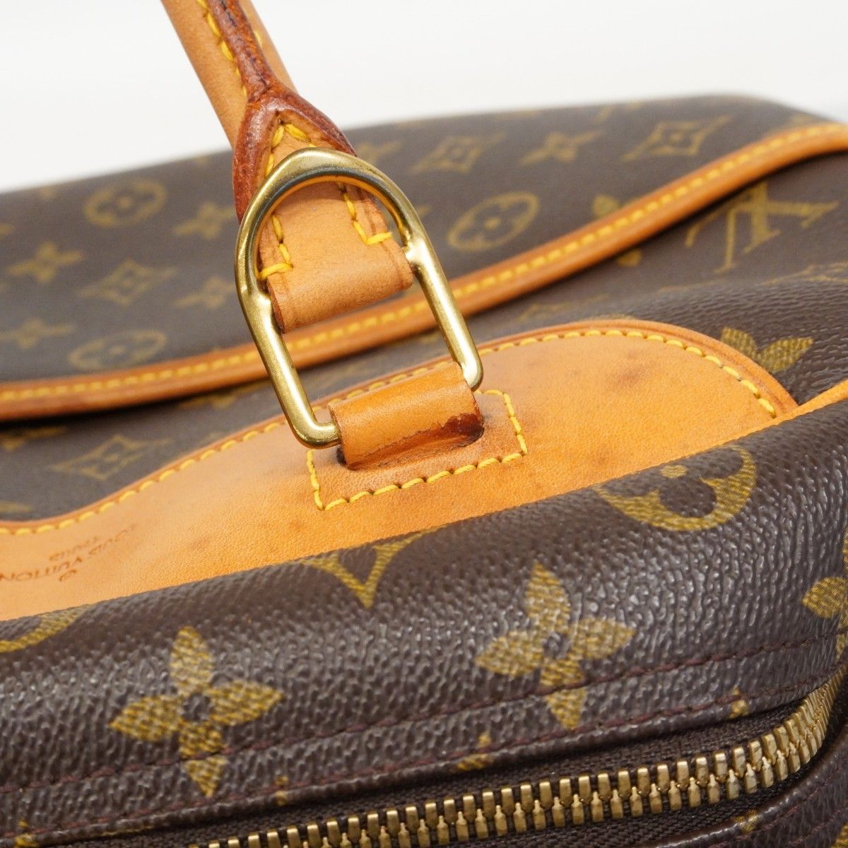 Louis Vuitton Handbag Monogram Deauville Brown — view 9