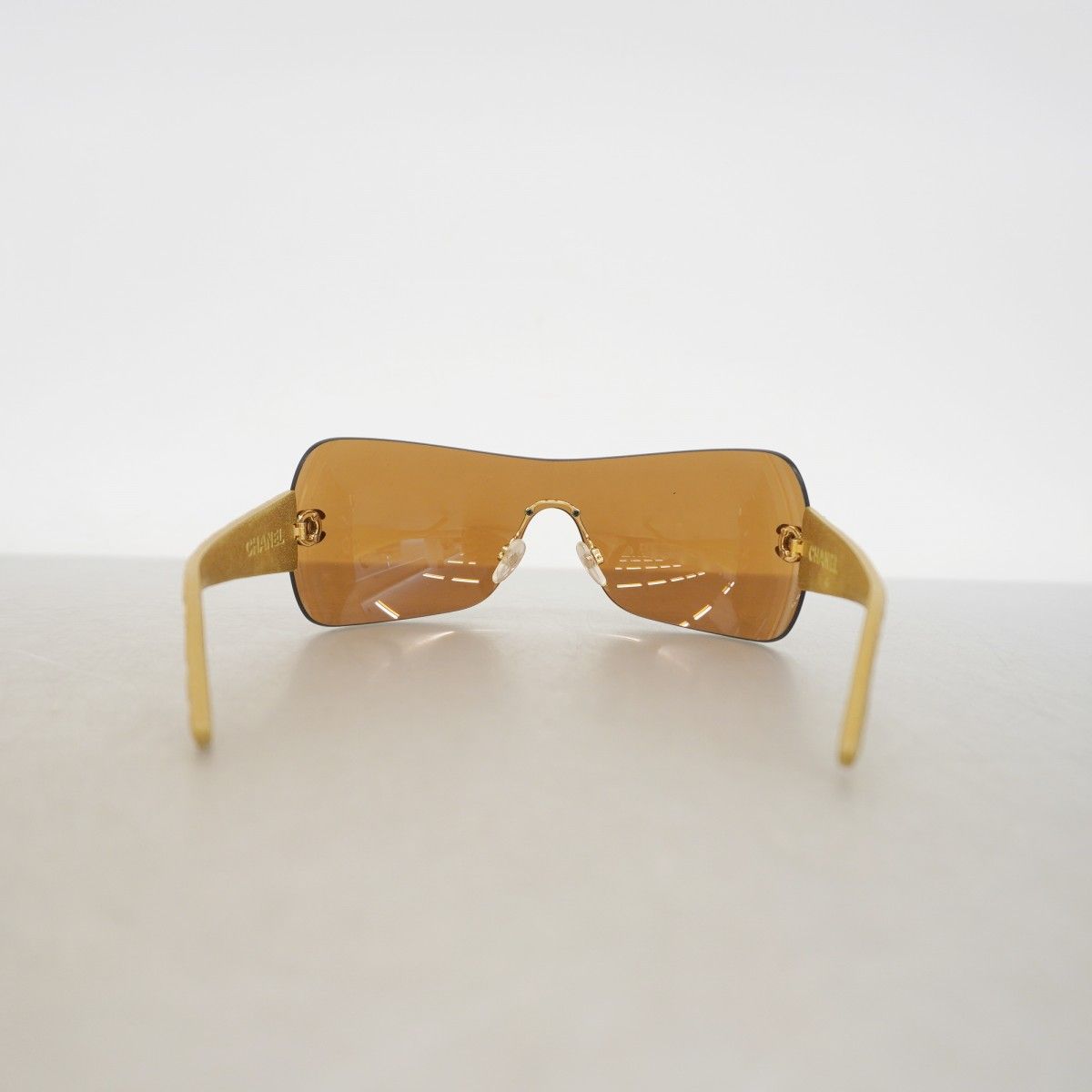 Chanel Sunglasses Brown Gold Eyewear — view 6