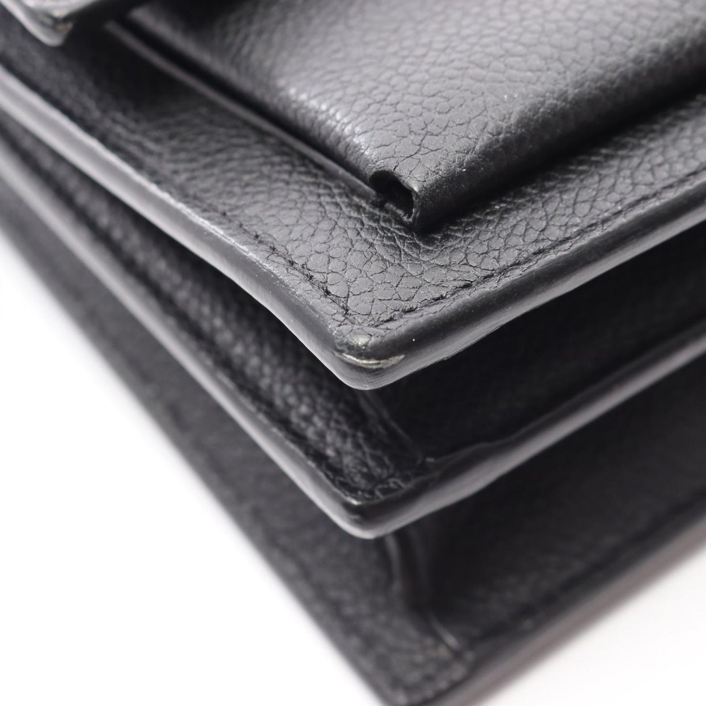 Saint Laurent Paris Shoulder Bag Sunset Black Leather — view 9