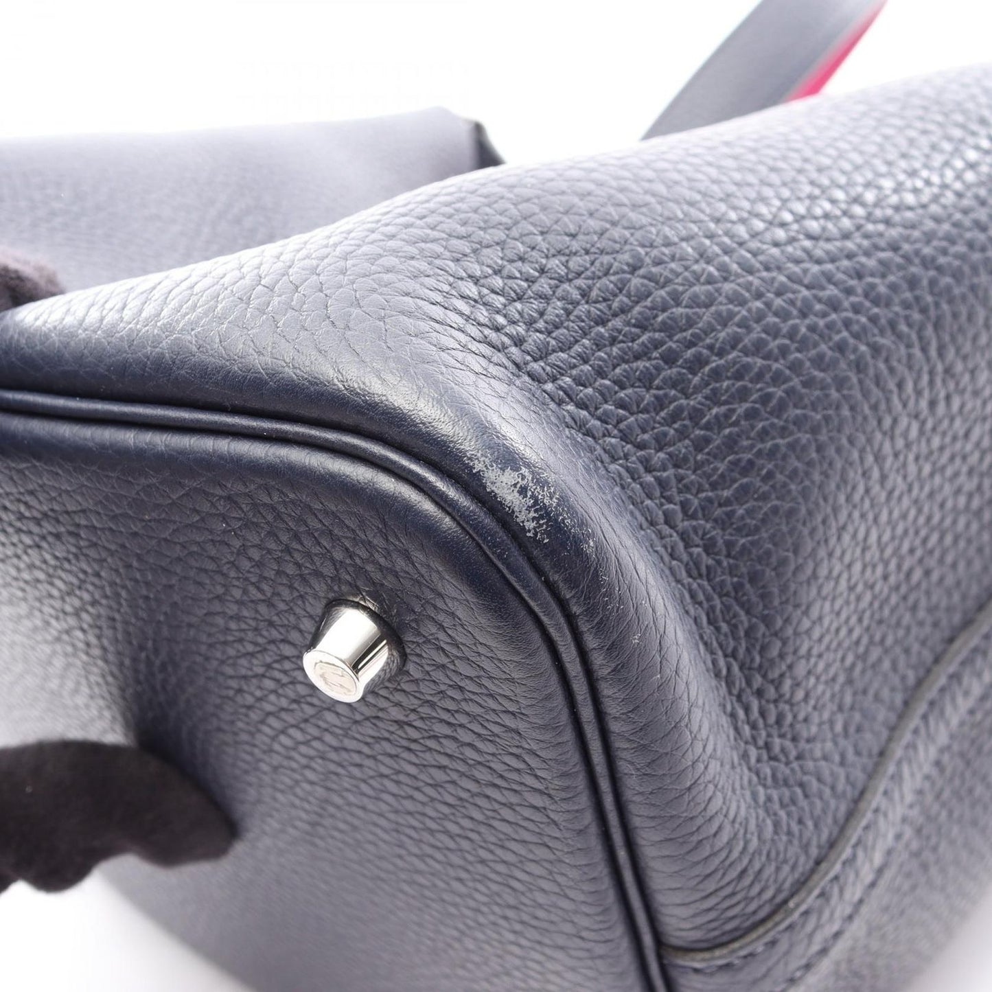 Hermes Handbag Picotin Lock MM Blue New Rosepurple Leather MM Eclat — view 9