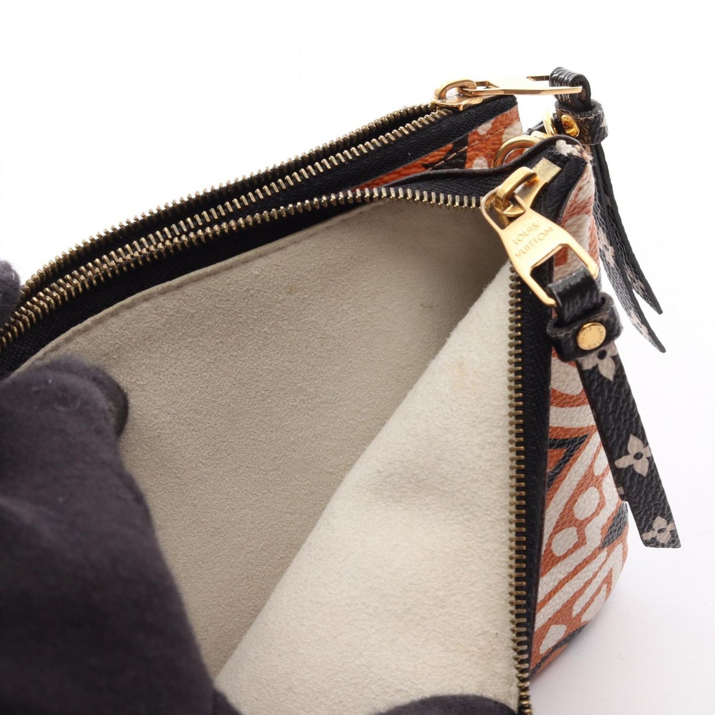 Louis Vuitton Shoulder Bag Pochette Double Zip LV Crafty Canvas — view 9