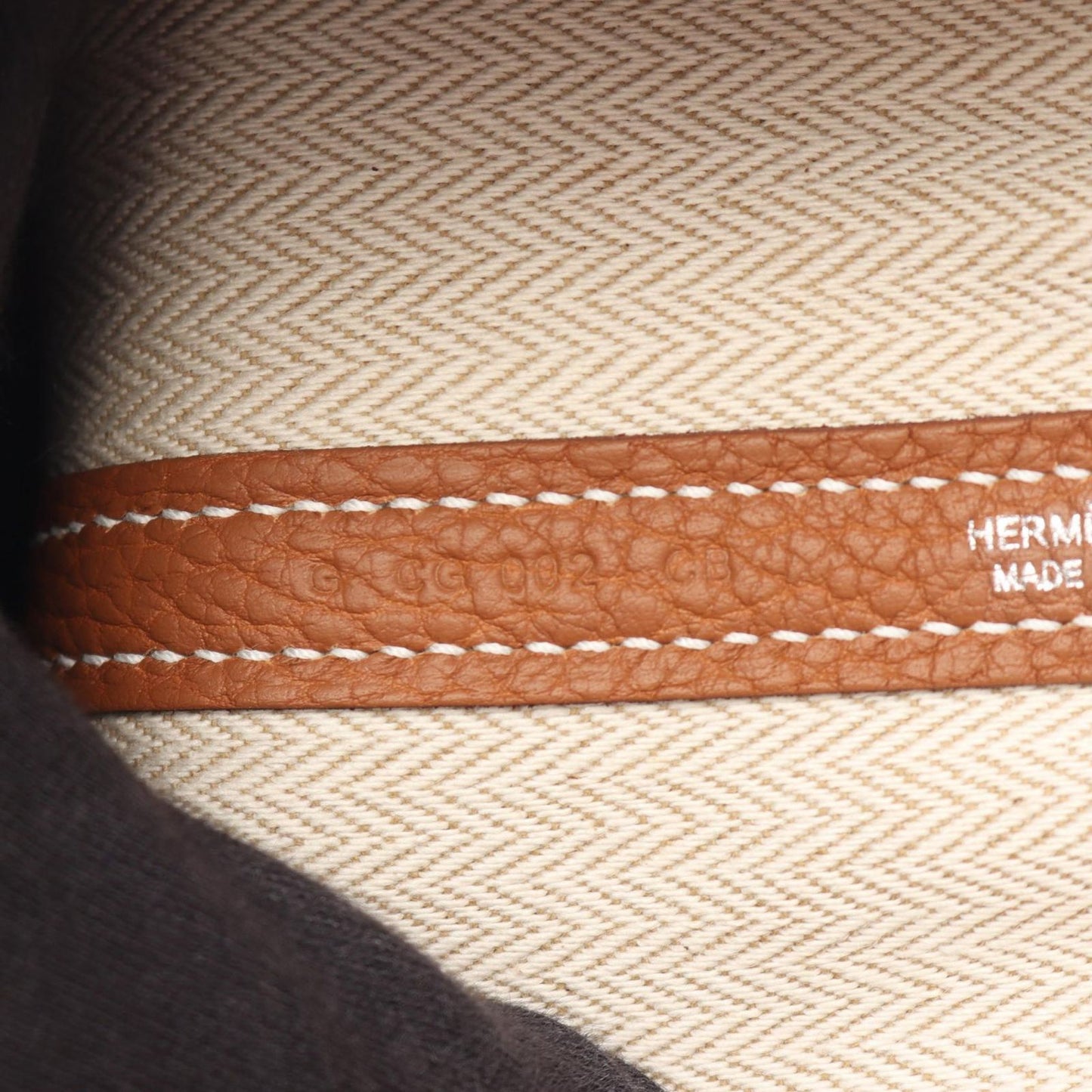Hermes Tote Garden Party TPM Gold Leather — view 5