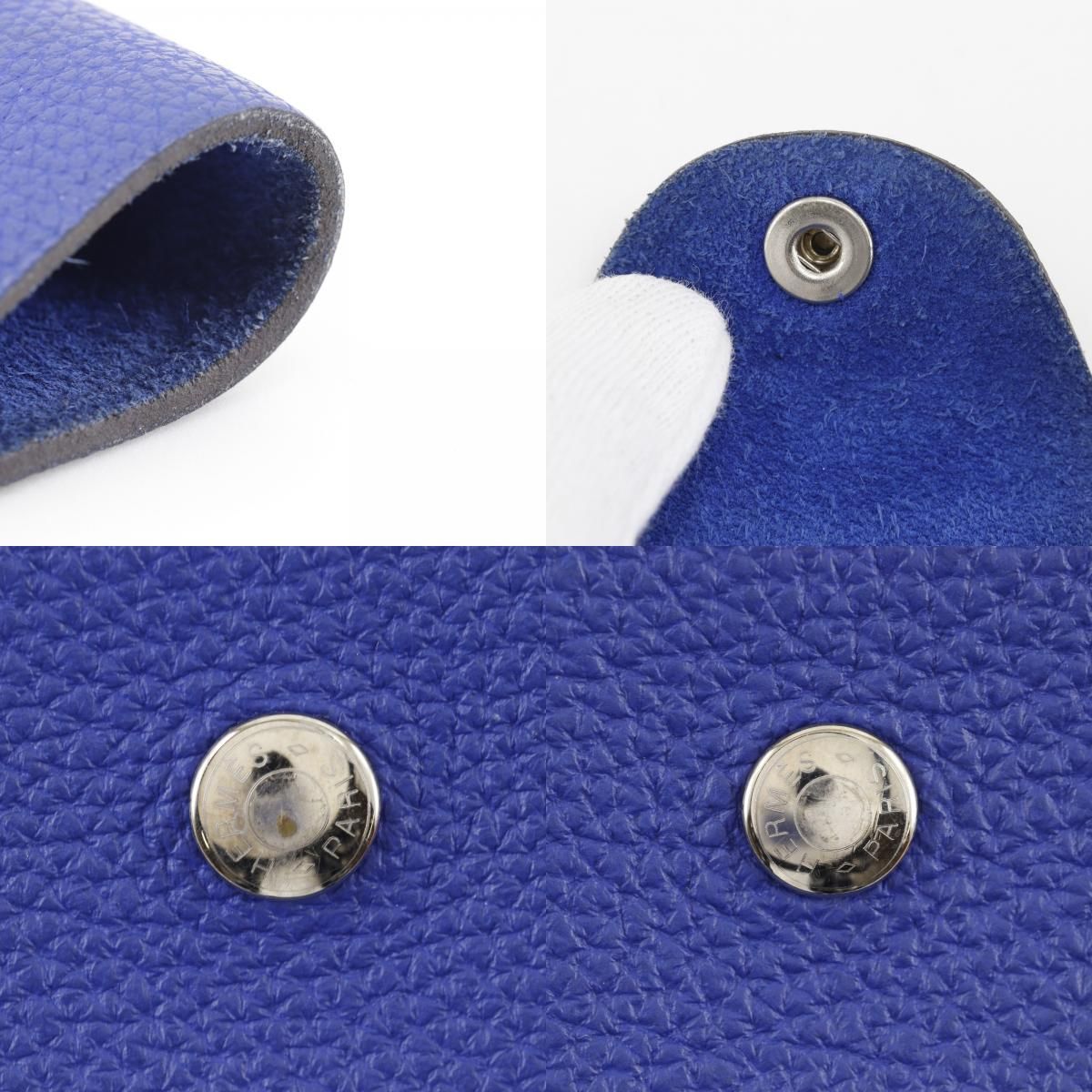 Hermes Ulysse MM Togo Blue Notebook Cover Agenda — view 9