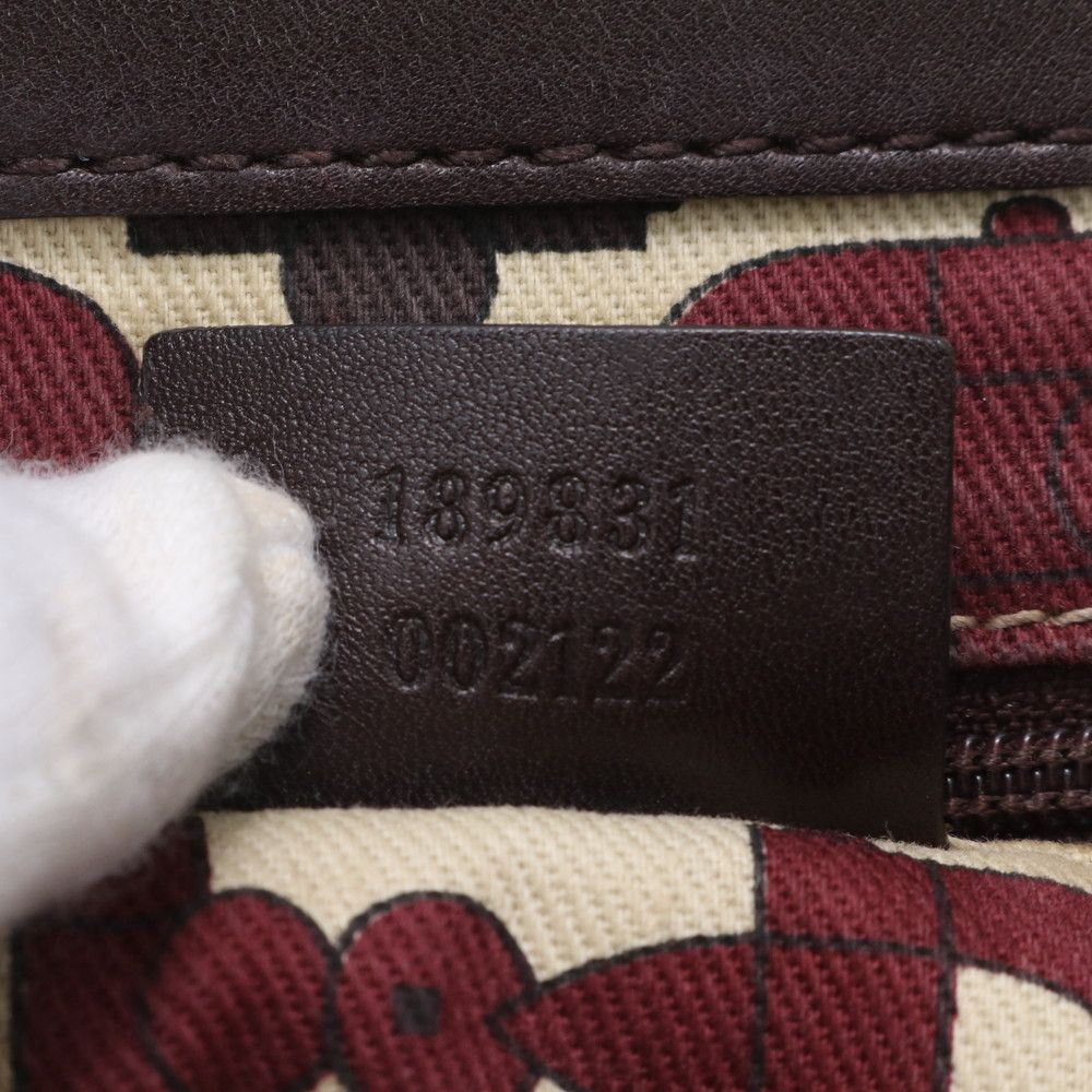 Gucci Guccissima Abbey Leather Tote Shoulder Business Document — view 9