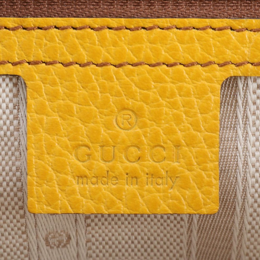 Gucci Swing Leather 2-Way Shoulder Bag Crossbody Hand Tote — view 9