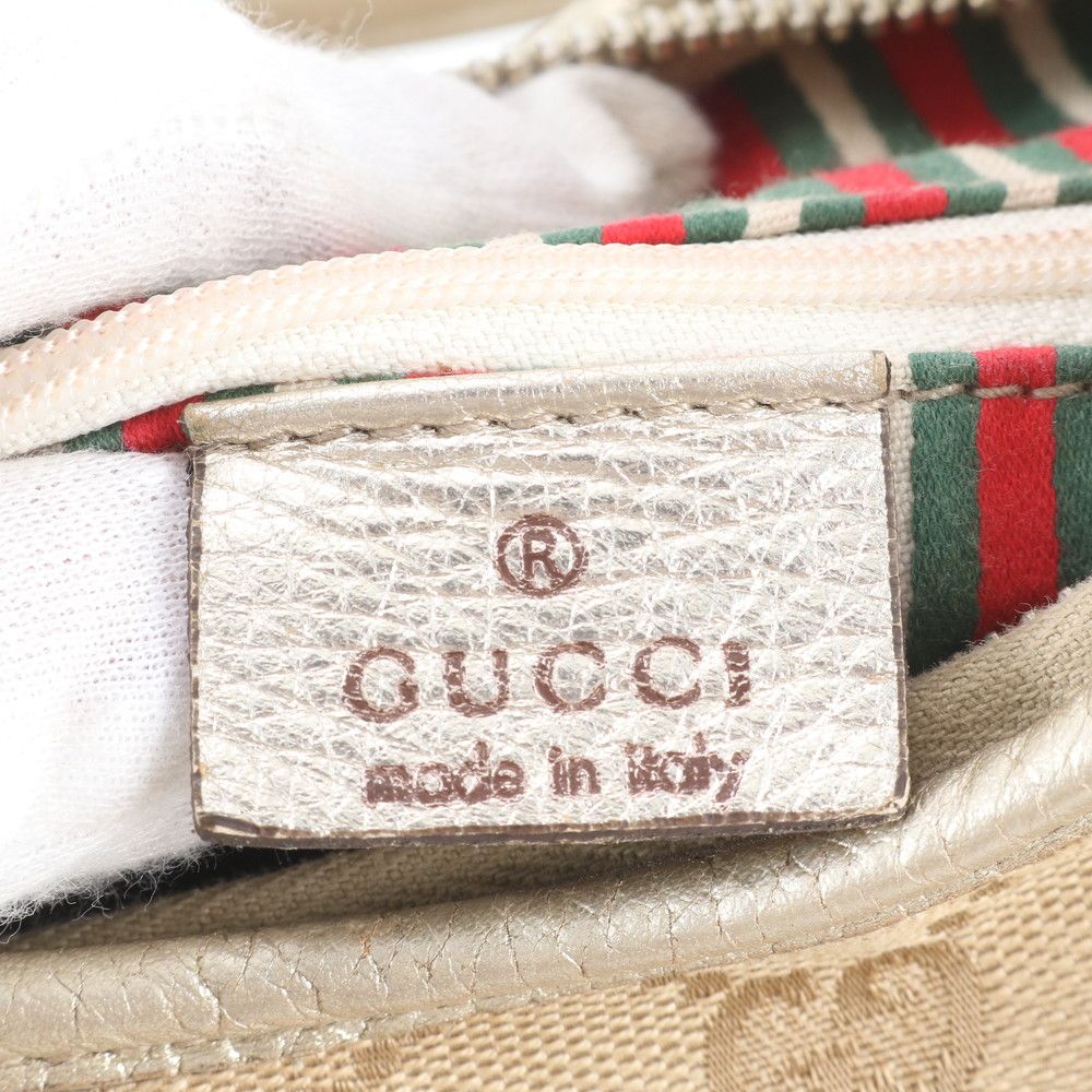Gucci GG Canvas Abbey Leather Tote Shoulder Hand — view 9