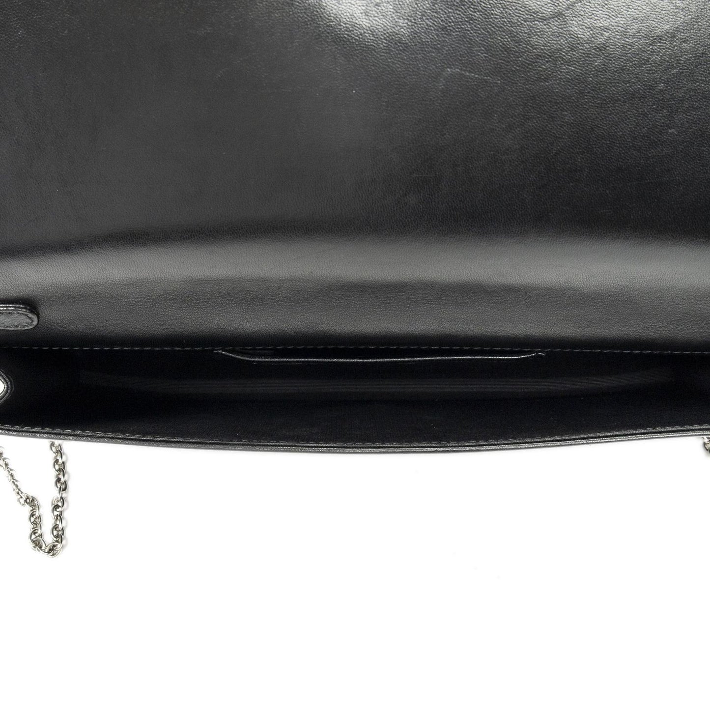 Dior Lady Dior Chain Clutch Black Canada Lambskin Leather — view 9