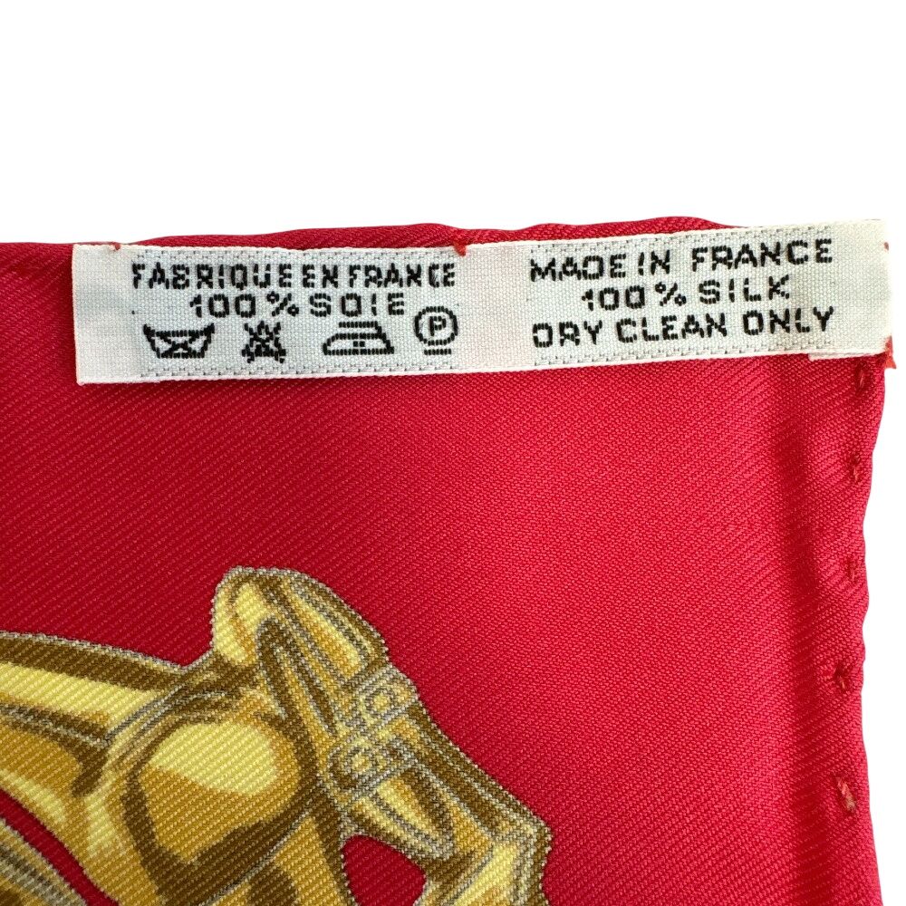 Hermes Handkerchief Carre 45 Yellow Golden Knight — view 8
